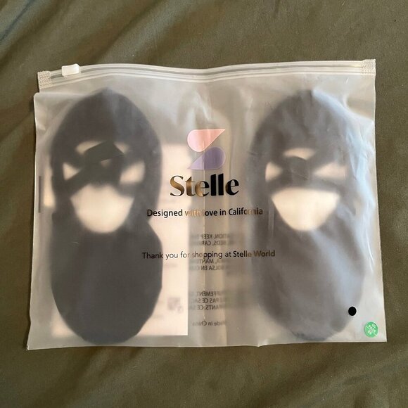 STELLE Highly Elastic Canvas Dance Shoes - Black - Size 10 - Picture 1 of 4